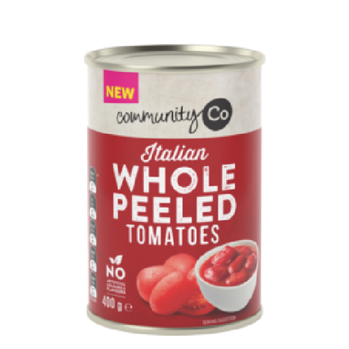 Comm Co Tomato Whole Peeled 400g