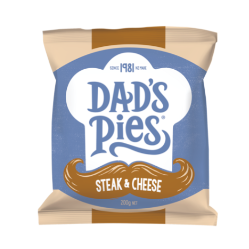 Dads Pies Steak & Cheese Pies 200gm