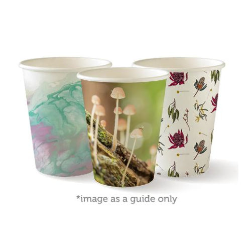 BioPak Art Series Bio Cups (8oz/ 280ml) (50 Per/ Sleeve) x20