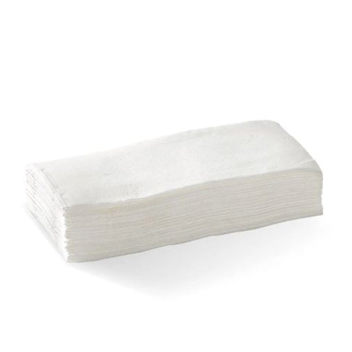 BioPak BioNapkins (White/ 2ply / Dinner/ 1/8 Fold) (100 Per/ Pack) x 10