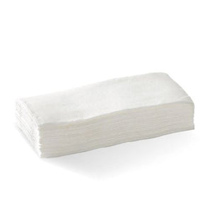 BioPak BioNapkins (White/ 2ply / Dinner/ 1/8 Fold) (100 Per/ Pack) x 10