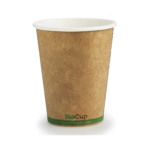 BioPak Green Craft Stripe Bio Cups (12oz/ 355ml) (50 Per/ Sleeve)