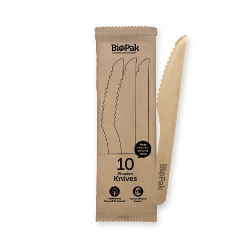 Biopak Wooden Knife (10x24)