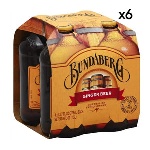 Bundaberg Ginger Beer 4X375ml x6
