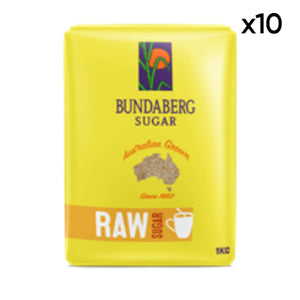 Bundaberg Raw Sugar 1kg x 10