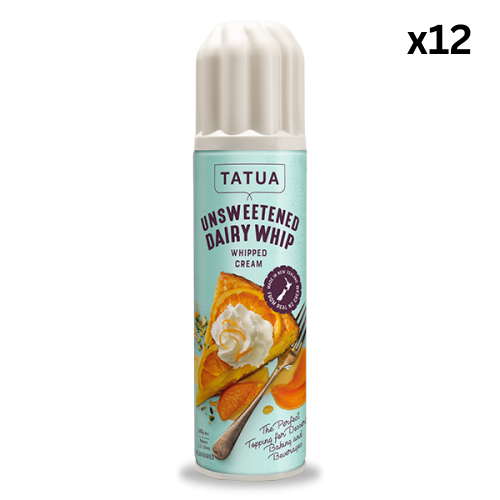 Tatua Whipped Cream (Can/ Unsweetened) 500g x 12