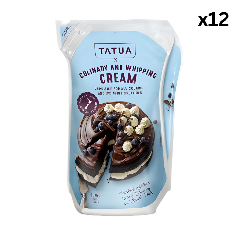 Tatua Culinary & Whipping Cream (38%) 1L (Cooking & For Whipping) x 12