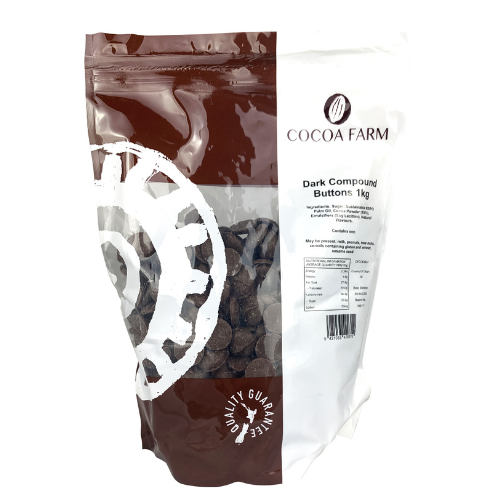 Cocoa Farm Dark Compound Buttons 1kg