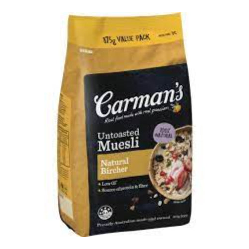 Carmans Untoasted Bircher Muesli 875g