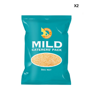 Mild Caterers Grated Cheese 5kg Packet x2