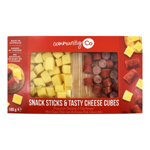 Community Co Entertainer Platter Snack Sticks & Tasty Cheese 180gm