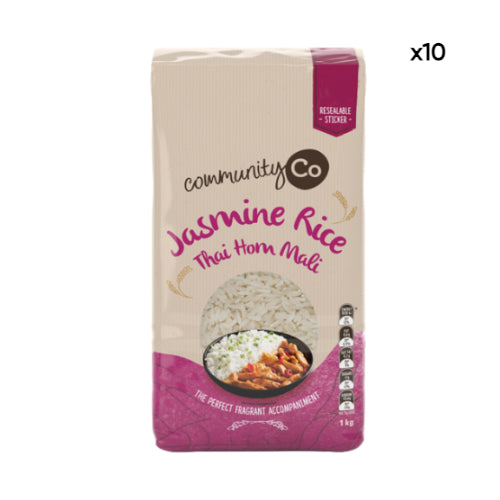 Community Co Rice Jasmine Thai Hom Mali 1kg x12