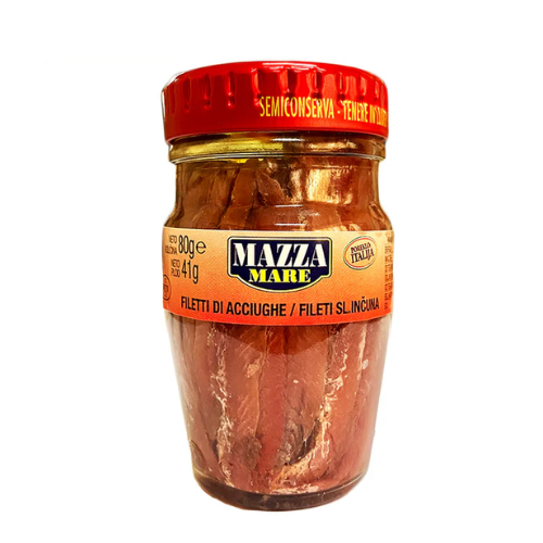 Mazza Anchovy Fillets in Sunflower Oil 80g