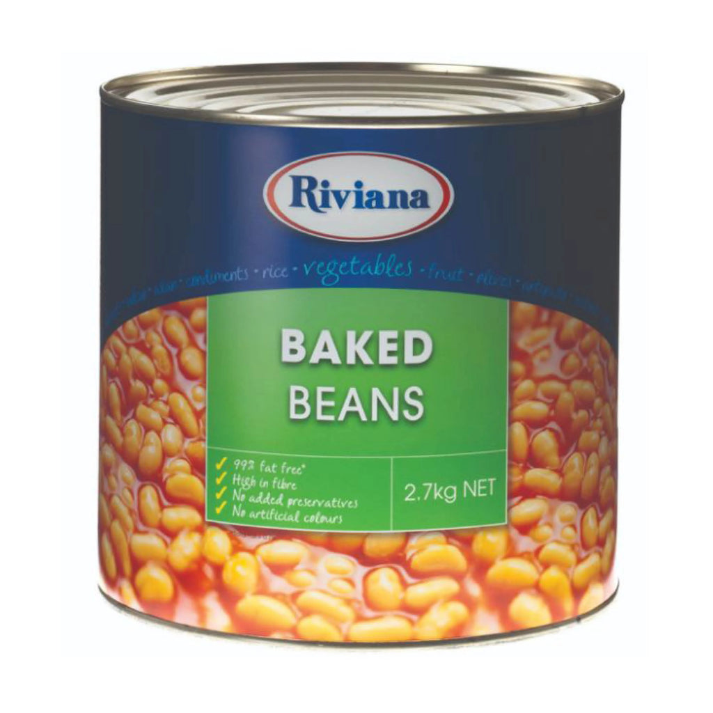 Riviana baked beans 2.7kg x 3