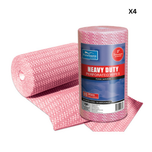 Castaway Heavy Duty Wipes (Red/ Roll) x 4