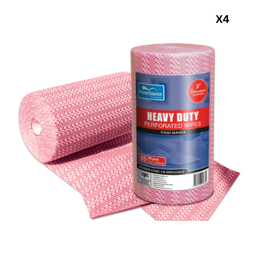 Castaway Heavy Duty Wipes (Red/ Roll) x 4