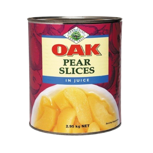Oak Pear Slices In Juice 2.95kg