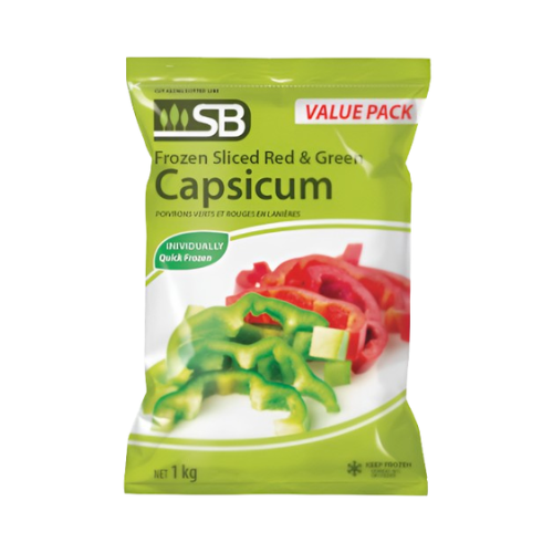 Capsicum Red/Green Sliced 1kg