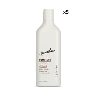 ECO STORE Vanilla & Coconut Body Wash 400ml x5