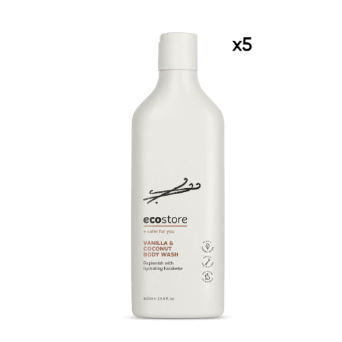 ECO STORE Vanilla & Coconut Body Wash 400ml x5