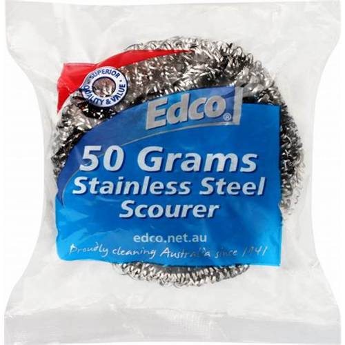 Edco 50 Grams Stainless Steel Scourer 1pk