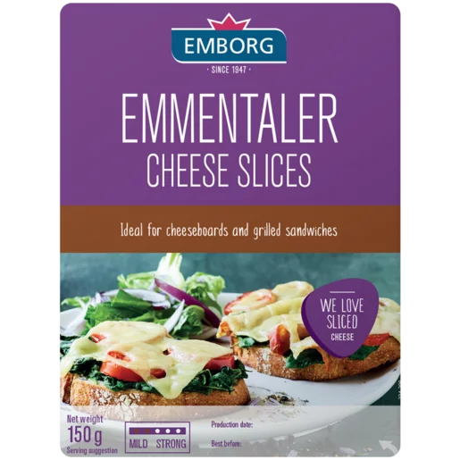 EMBORG EMMENTAL 45+ SLICES 150g