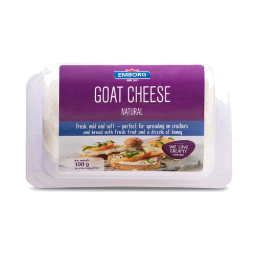 EMBORG FRENCH GOAT CHEESE NATURAL 100g