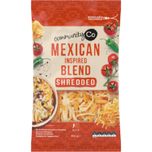 COMM CO Cheese Mexican Blend Shredded 250g