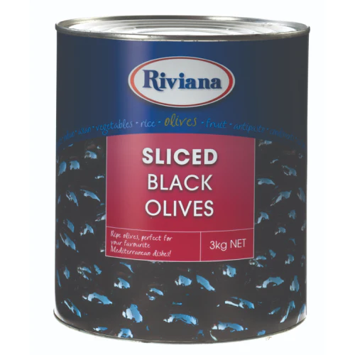 Riviana sliced black olives 3kg