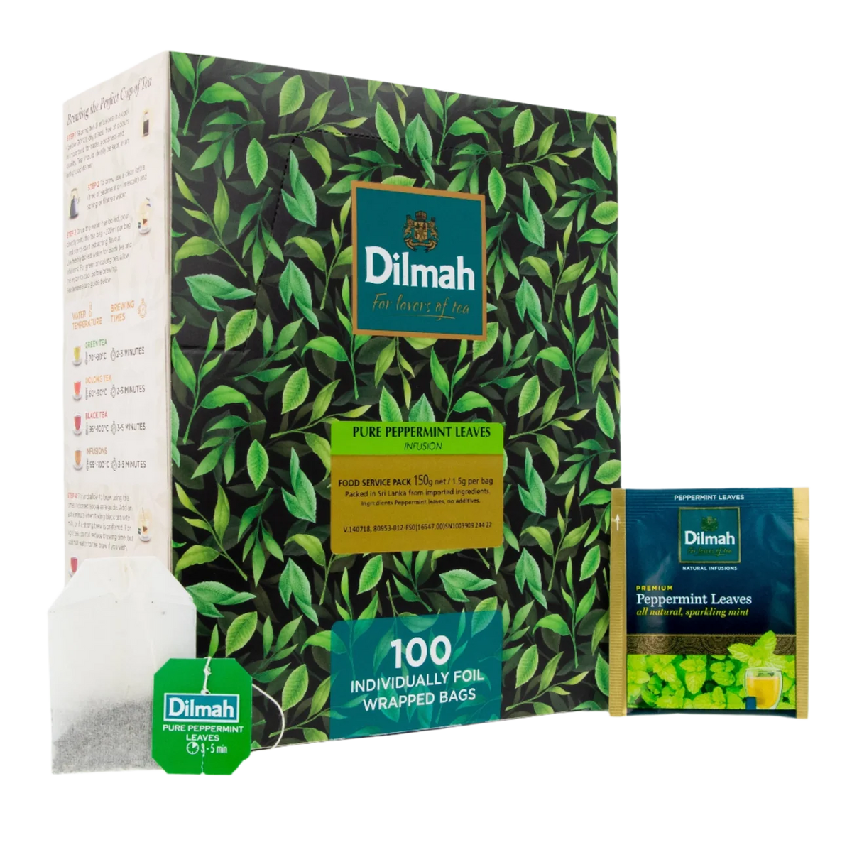 Dilmah Premium Herbal Infusions Peppermint Tea Bags x100
