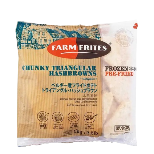 Farm Frites Hashbrown Triangles 1kg x 10