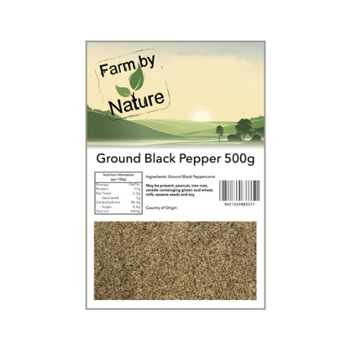 Farm by Nature Ground Black Pepper 500g