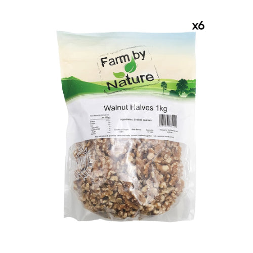 Farm by Nature Walnuts Halves (USA) 1kg x 6