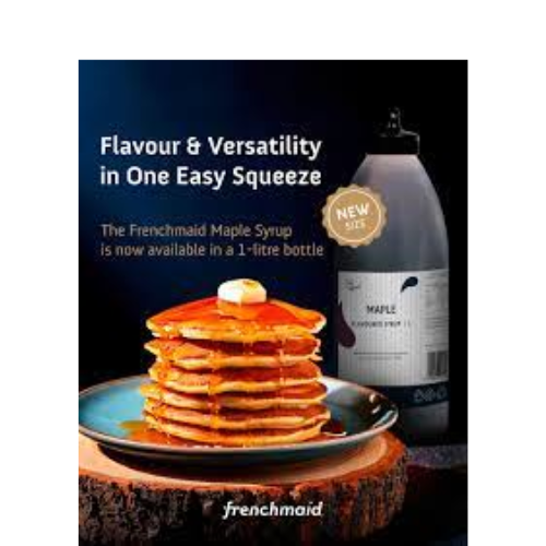French Maid Maple Flavoured Syrup 1L