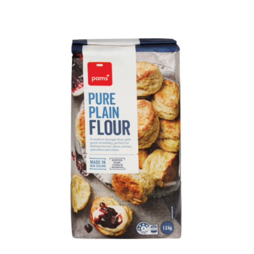 Pams Flour Pure Plain 1.5kg