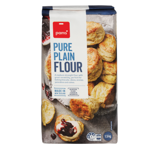 Pams Flour Pure Plain 1.5kg