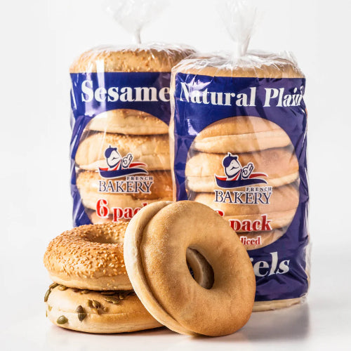 French Bakery Plain Bagel 90g (6 Per/ Pack)