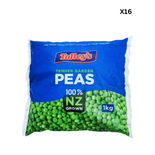 Talleys Frozen Peas 1kg x 16