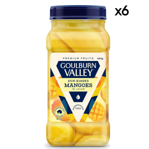 Goulburn Valley Sliced Mangoes In Juice 685g x6
