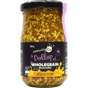 Community Co Mustard Wholegrain 190g (Special)