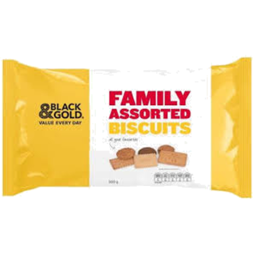 Black & Gold Biscuits Family Assorted 500g (Special)