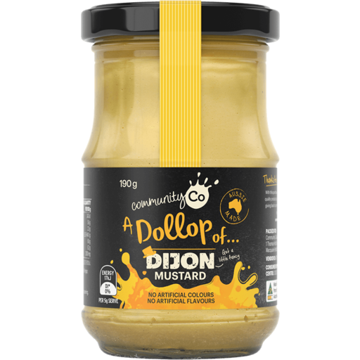 Comm Co Mustard Dijon  190g