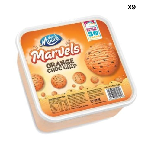 Much Moore Marvels Orange Choc Chip 2L x  9