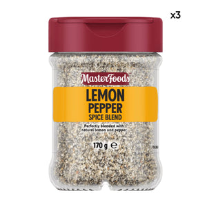 Masterfoods Lemon Pepper Seasoning 170g x3