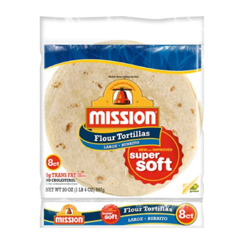 Mission 12" Flour Tortilla (12 Per/ Pack)