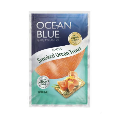 Ocean Blue Ocean Trout Smoked 100g