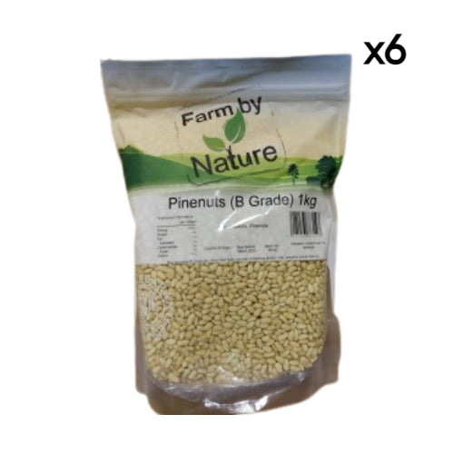 Farm by Nature Pinenuts B Grade 1200 Count 1kg x6