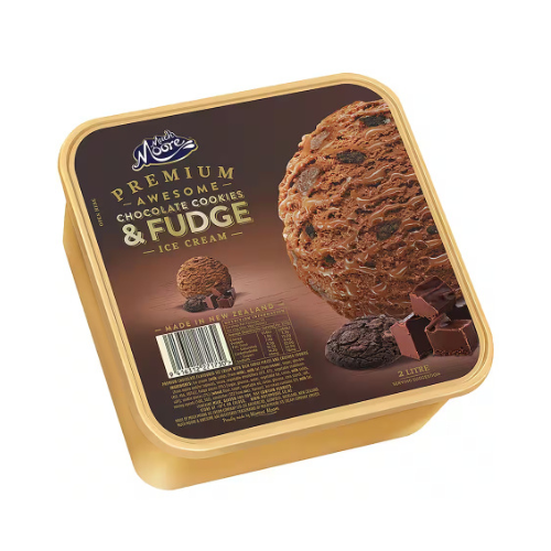 Much Moore Premium Ice Cream Chocolate Cookies & Fudge 2L