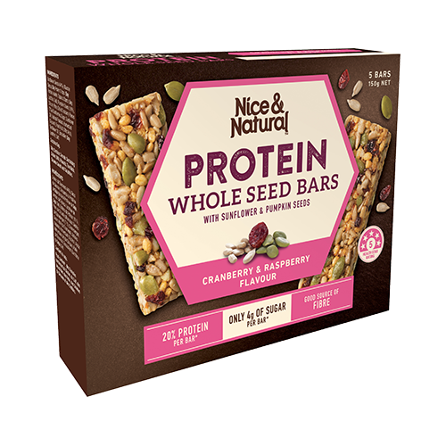 Nice & Natural Protein Bar Cranberry & Raspberry 150g (Special)