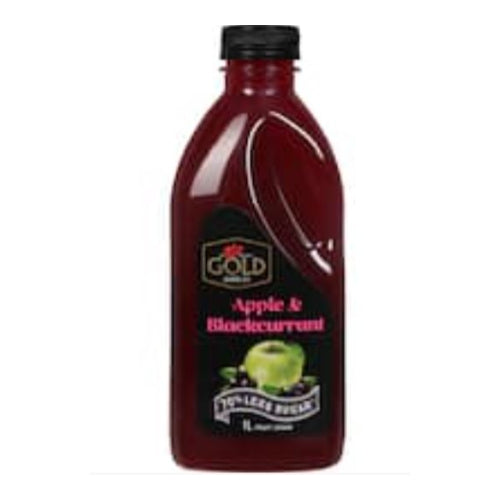 Rio Gold Juice Co -Apple Blackcurrant Fruit Drink 1L (70% LS)